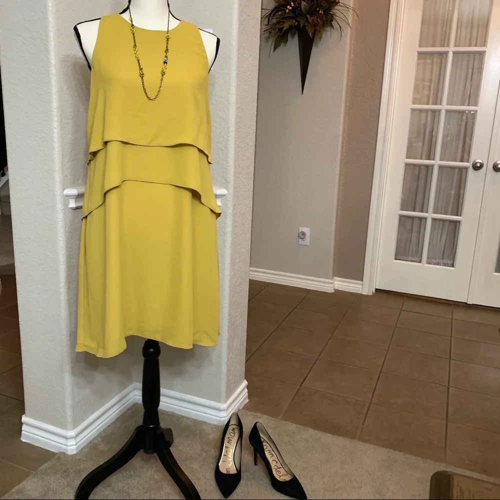 J. Crew yellow & antique gold link 31” necklace